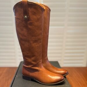 Frye Melissa Button Cognac Women’s 8.5 m boots. Brand new in box.
